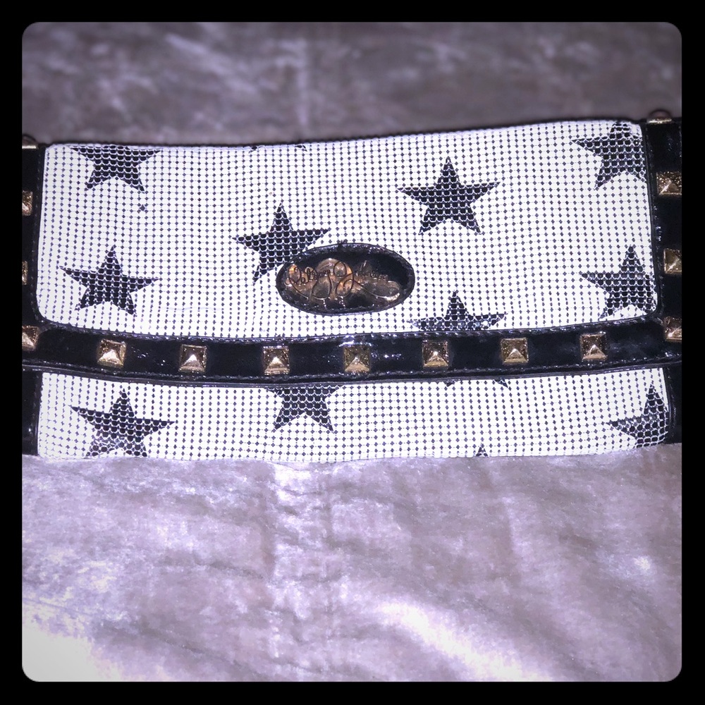 Betsy Johnson Metal Star Clutch